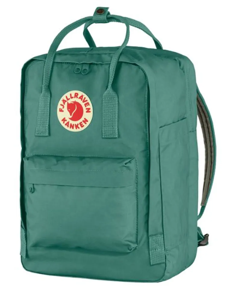 Fjallraven Kanken 15 Laptop Backpack in Frost Green-2
